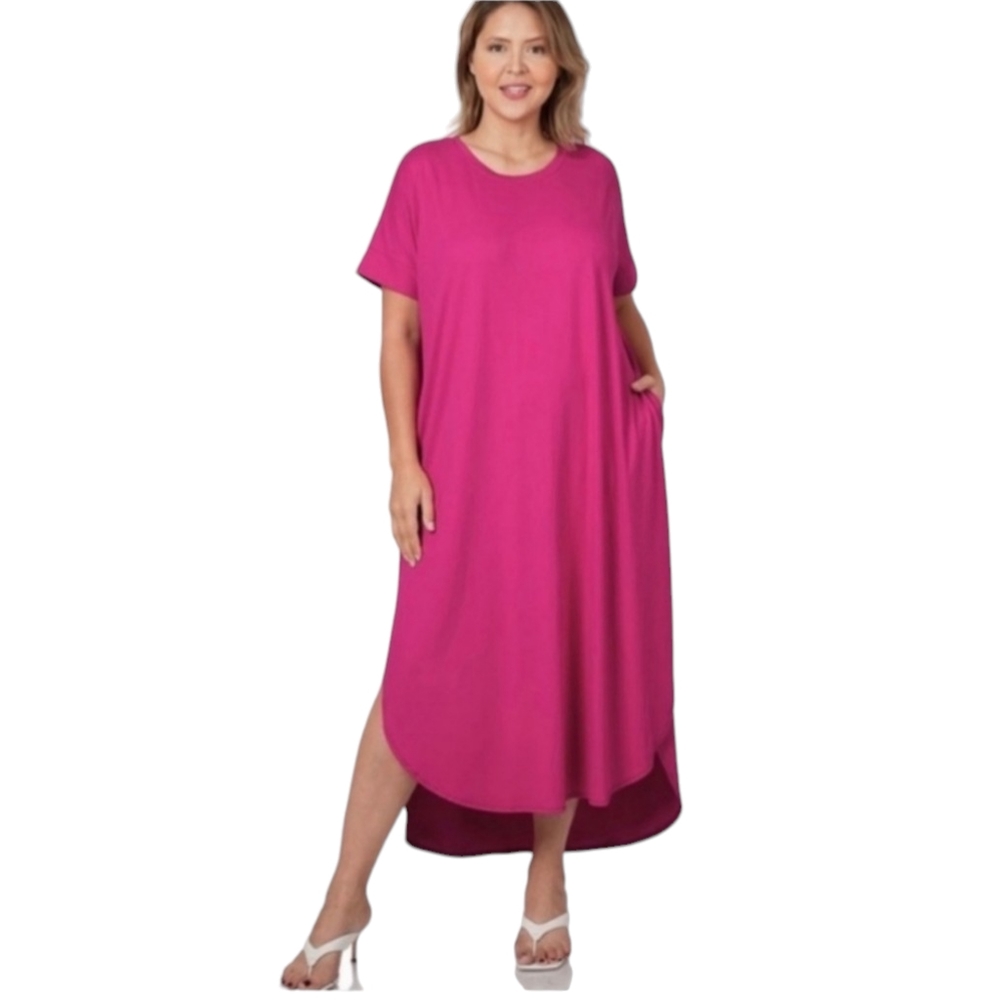 Pink  Maxi Dress Plus Size✨️
